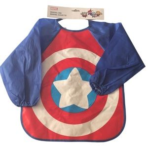 Marvel Captain America Baby Bib One Size New With Tag